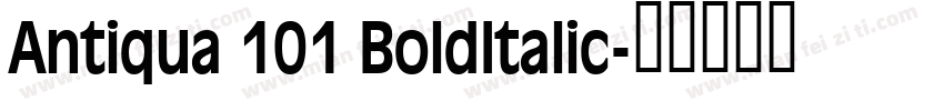 Antiqua 101 BoldItalic字体转换